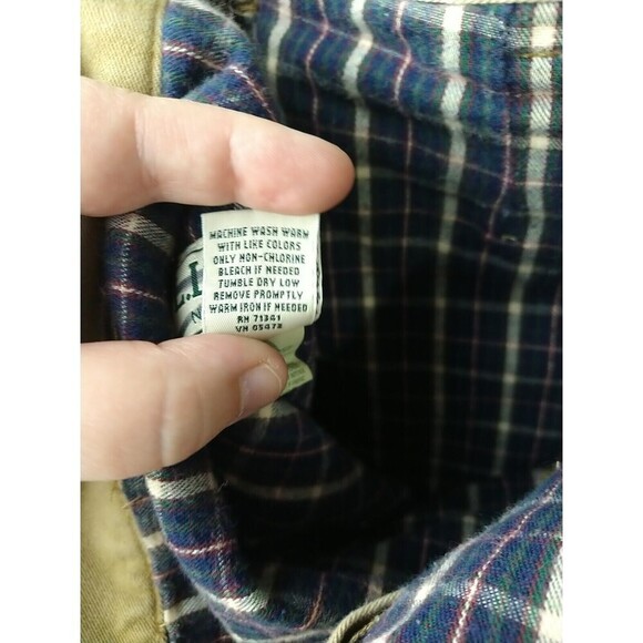 L.L. Beans Men's Lined Brown Khaki Natural Fit Pants. Size 44X32 - Picture 11 of 13
